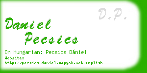 daniel pecsics business card